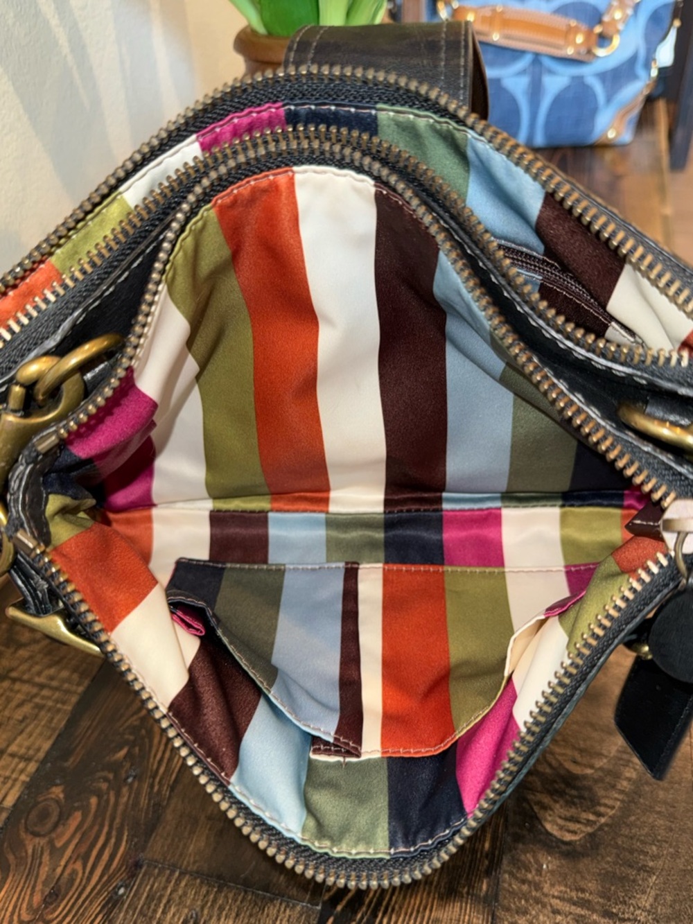 NEW VINTAGE COACH LEGACY BRIDGET BLACK LEATHER SHOULDER BAG~65TH ANNIVERSARY! - Picture 4 of 15